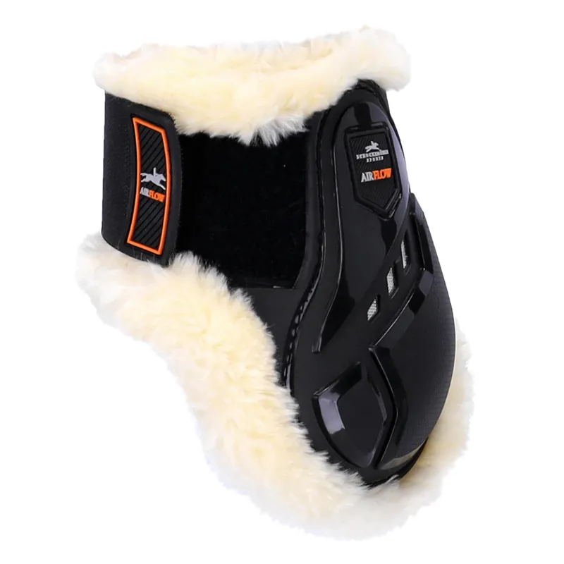 Schockemohle Air Flow Champion Faux Fur Fetlock Boots Black 1 Schockemohle Air Flow Champion Faux Fur Fetlock Boots Black