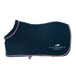 Schockemohle Premium Fleece Rug Logo Navy