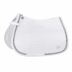 Eskadron Platinum Pure Matt Gloss Jewel Saddle Cloth White