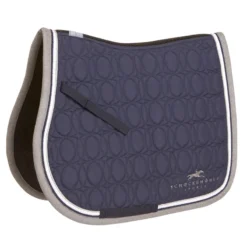 Schockemohle Air Cool Pad II Jumping Saddle Pad Navy-Silver