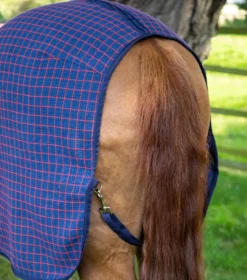 Premier Equine 3D Waffle Cooler Rug Navy -PREMIER EQUINE 3D Waffle Cooler Navy Check 5