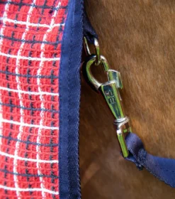 Premier Equine 3D Waffle Cooler Rug Red -PREMIER EQUINE 3D Waffle Cooler Red Check 6