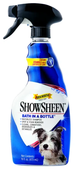 Absorbine 473ml ShowSheen Dogs Bath In A Bottle Shampoo