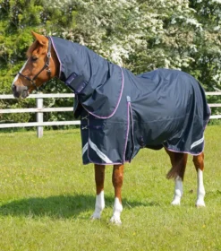Premier Equine Buster 70g Turnout Rug With Classic Neck Cover Navy
