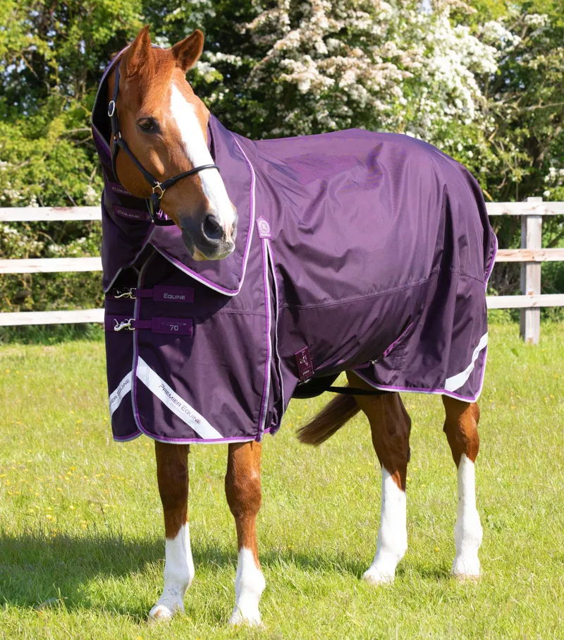 Premier Equine Buster 70g Turnout Rug With Classic Neck Cover Purple 7 Premier Equine Buster 70g Turnout Rug With Classic Neck Cover Purple - Image 7