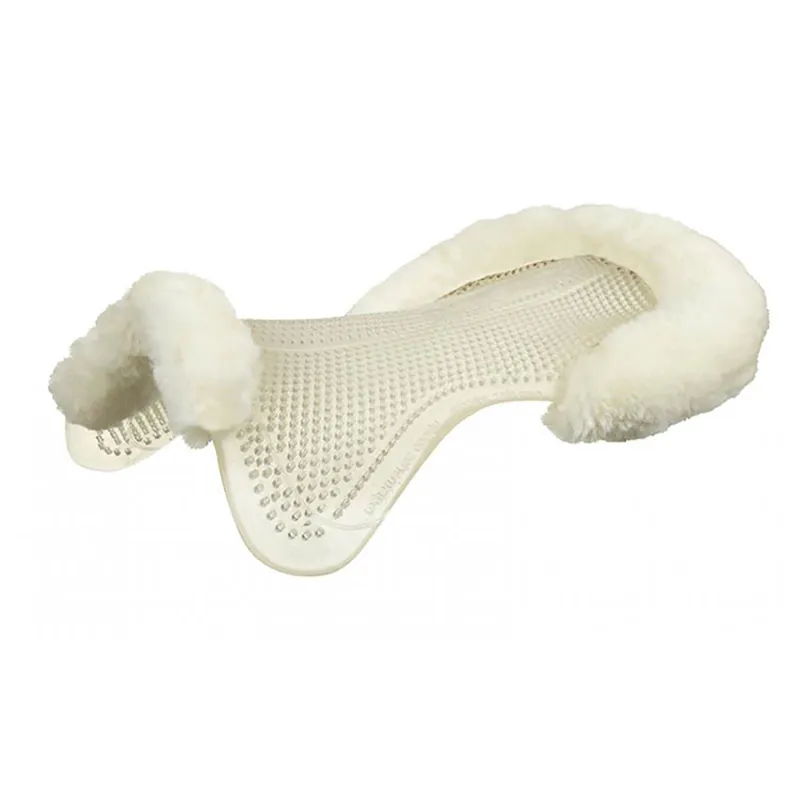 Acavallo Just Gel Lambskin Half Pad White 1 Acavallo Just Gel Lambskin Half Pad White