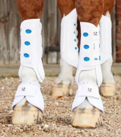 Premier Equine Air Cooled Original Eventing Front Boots White -PREMIER EQUINE Air Cooled Original Eventing Boot Front White 4