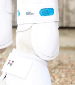 Premier Equine Air Cooled Original Eventing Front Boots White -PREMIER EQUINE Air Cooled Original Eventing Boot Front White 5