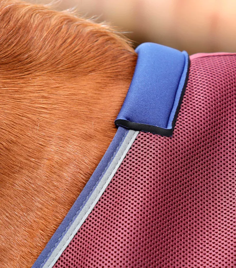 Premier Equine Airflow Cooler Rug Burgundy 2 Premier Equine Airflow Cooler Rug Burgundy - Image 2