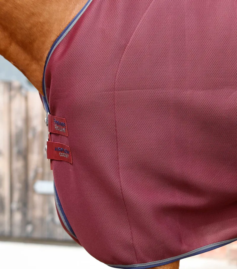 Premier Equine Airflow Cooler Rug Burgundy 4 Premier Equine Airflow Cooler Rug Burgundy - Image 4