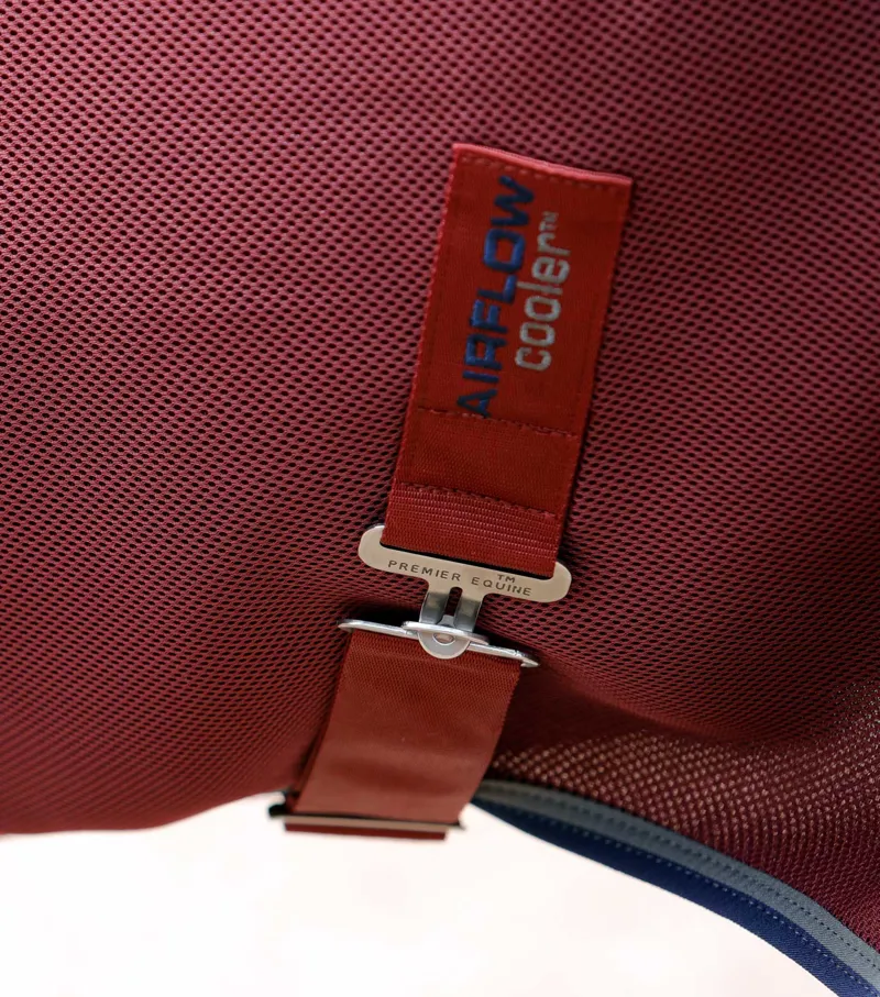 Premier Equine Airflow Cooler Rug Burgundy 5 Premier Equine Airflow Cooler Rug Burgundy - Image 5