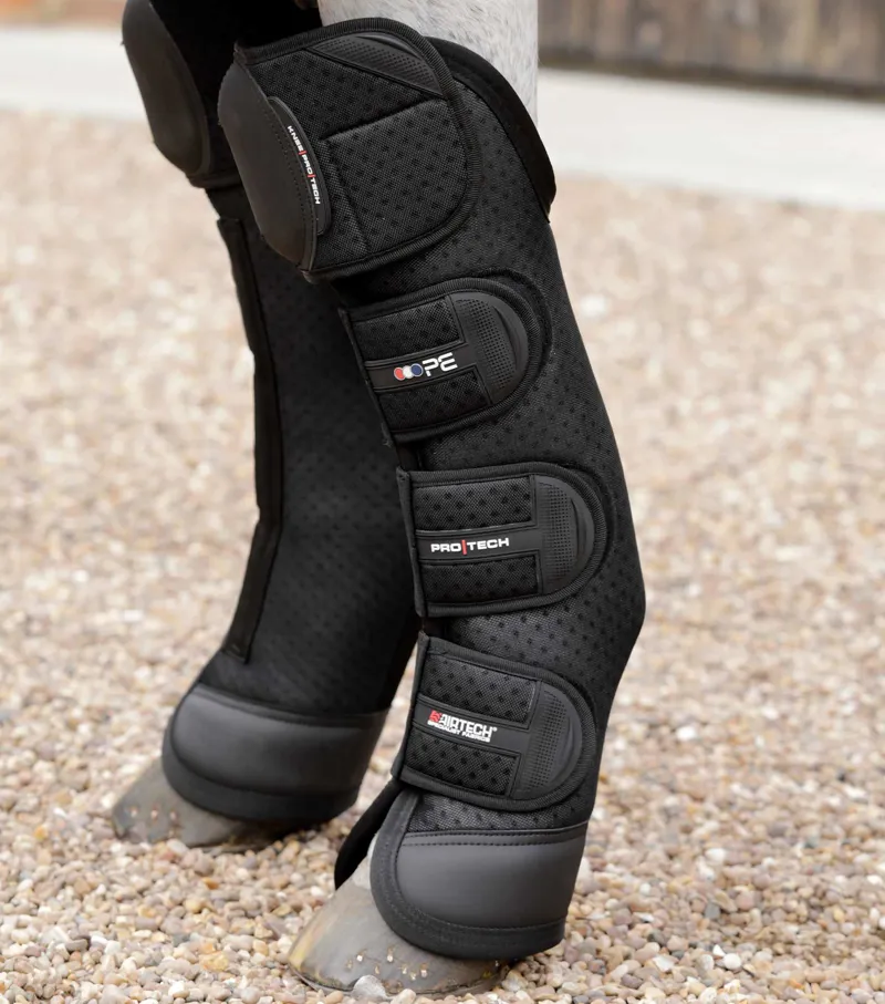 Premier Equine Airtechnology Knee Pro-Tech Horse Travel Boots Black 1 Premier Equine Airtechnology Knee Pro-Tech Horse Travel Boots Black