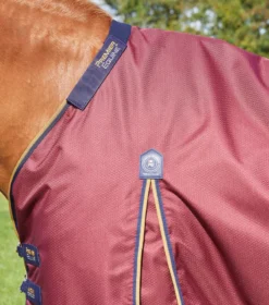 Premier Equine Akoni 0g Turnout With Classic Neck Cover Wine -PREMIER EQUINE Akoni Stratus 0g Burgundy 4