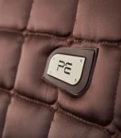 Premier Equine Alberta CC Satin Dressage Square Brown 7 Premier Equine Alberta CC Satin Dressage Square Brown -PREMIER EQUINE Alberta Dressage Saddle Pad Brown 4
