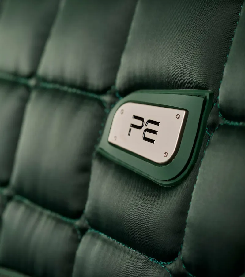 Premier Equine Alberta CC Satin Dressage Square Olive 3 Premier Equine Alberta CC Satin Dressage Square Olive - Image 3