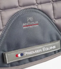 Premier Equine Alberta CC Satin Dressage Square Grey 8 Premier Equine Alberta CC Satin Dressage Square Grey -PREMIER EQUINE Alberta Dressage Saddle Pad Grey 5