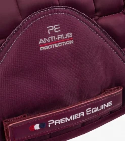 Premier Equine Alberta CC Satin Dressage Square Wine -PREMIER EQUINE Alberta Dressage Saddle Pad Wine 5