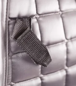 Premier Equine Alberta CC Satin GP/Jump Square Grey -PREMIER EQUINE Alberta GP Jump Saddle Pad Grey 3