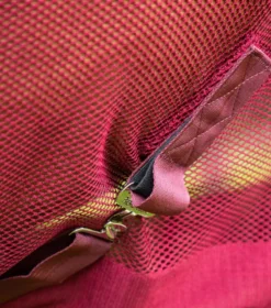 Premier Equine Arisca Scrim Cooler Burgundy -PREMIER EQUINE Arisca Scrim Cooler Burgundy 3