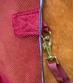 Premier Equine Arisca Scrim Cooler Burgundy -PREMIER EQUINE Arisca Scrim Cooler Burgundy 6