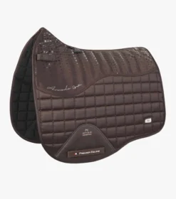 Premier Equine Armada Close Contact Satin Dressage Square Brown