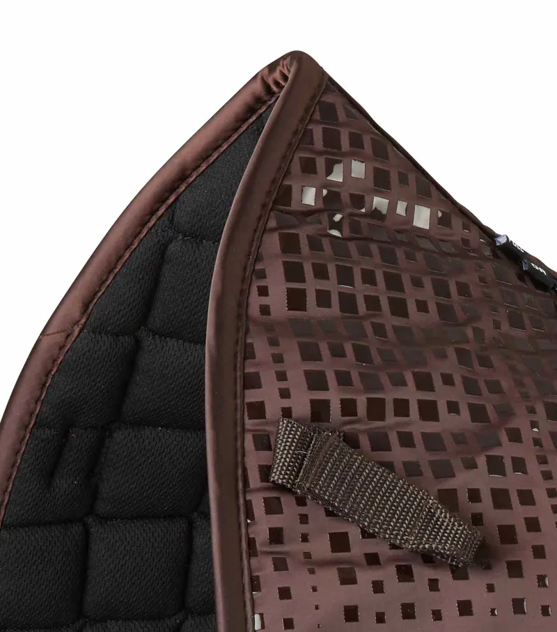 Premier Equine Armada Close Contact Satin Dressage Square Brown 3 Premier Equine Armada Close Contact Satin Dressage Square Brown - Image 3