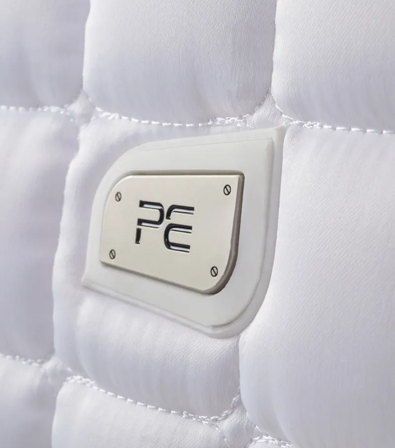 Premier Equine Armada Close Contact Satin Dressage Square White 2 Premier Equine Armada Close Contact Satin Dressage Square White - Image 2