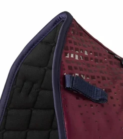 Premier Equine Armada Close Contact Satin Dressage Square Wine -PREMIER EQUINE Armada Close Contact Anti Slip Dressage Wine 3