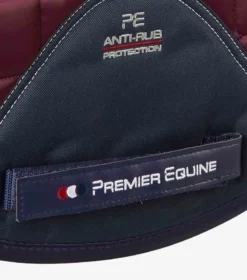 Premier Equine Armada Close Contact Satin Dressage Square Wine -PREMIER EQUINE Armada Close Contact Anti Slip Dressage Wine 5