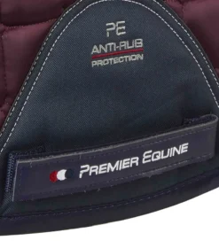 Premier Equine Armada Close Contact GP/Jump Square Wine -PREMIER EQUINE Armada Close Contact Anti Slip GP Jump Wine 5
