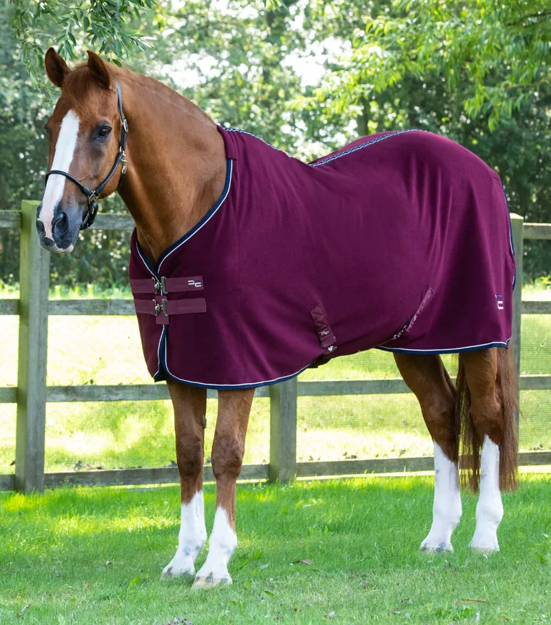 Premier Equine Asure Fleece Rug Burgundy 1 Premier Equine Asure Fleece Rug Burgundy