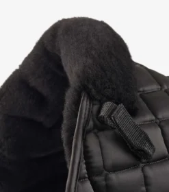 Premier Equine Atlantis CC Satin Wool GP/Jump Square Black/Black Wool -PREMIER EQUINE Atlantis GP Jump Saddle Pad Black 3