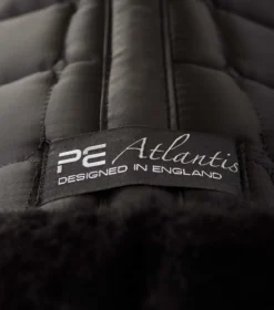 Premier Equine Atlantis CC Satin Wool GP/Jump Square Black/Black Wool -PREMIER EQUINE Atlantis GP Jump Saddle Pad Black 6