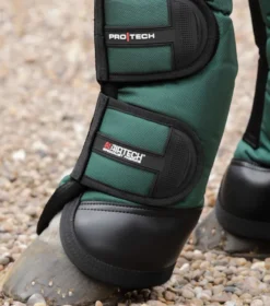 Premier Equine Ballistic Knee Pro-Tech Horse Travel Boots Green -PREMIER EQUINE Ballistic Knee Pro Tech Travel Boots Green 4