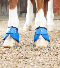 Premier Equine Ballistic No-Turn Over Reach Boots Royal Blue -PREMIER EQUINE Ballistic No Turn Over Reach Boots Blue 3