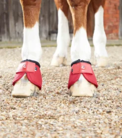 Premier Equine Ballistic No-Turn Over Reach Boots Red -PREMIER EQUINE Ballistic No Turn Over Reach Boots Red 3