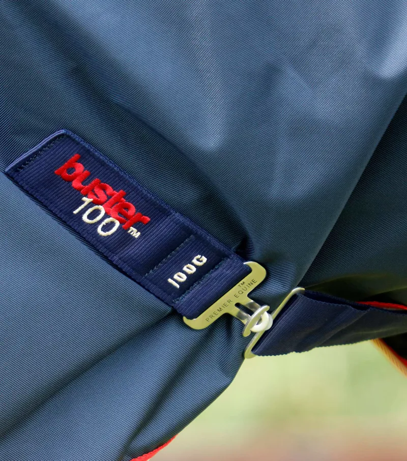 Premier Equine Buster 100g Turnout Rug With Snug-Fit Neck Cover Navy 5 Premier Equine Buster 100g Turnout Rug With Snug-Fit Neck Cover Navy - Image 5