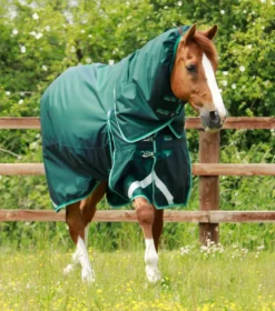 Premier Equine Buster 200g Turnout Rug With Snug-Fit Neck Cover Green