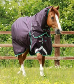 Premier Equine Buster 200g Turnout Rug With Snug-Fit Neck Cover Purple