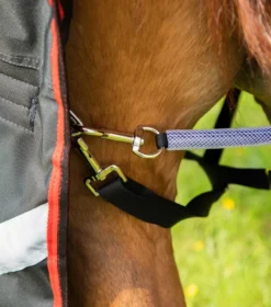 Premier Equine Buster 250g Turnout Rug With Classic Neck Cover Black -PREMIER EQUINE Buster 250 Turnout Rug Black 6