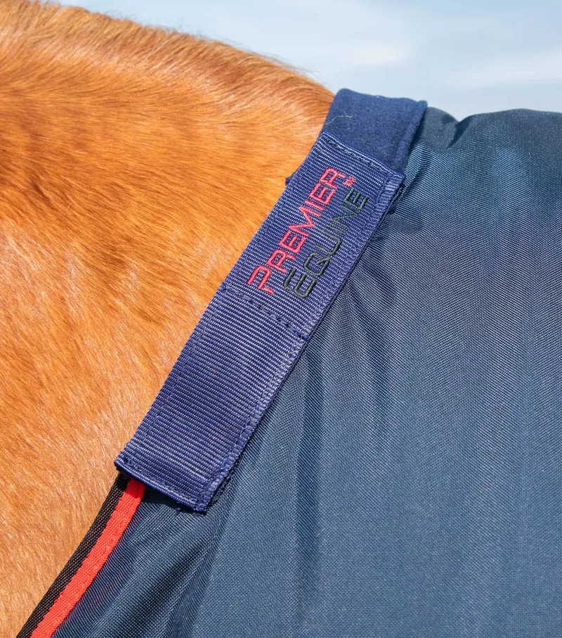 Premier Equine Buster 250g Turnout Rug With Classic Neck Cover Navy 3 Premier Equine Buster 250g Turnout Rug With Classic Neck Cover Navy - Image 3