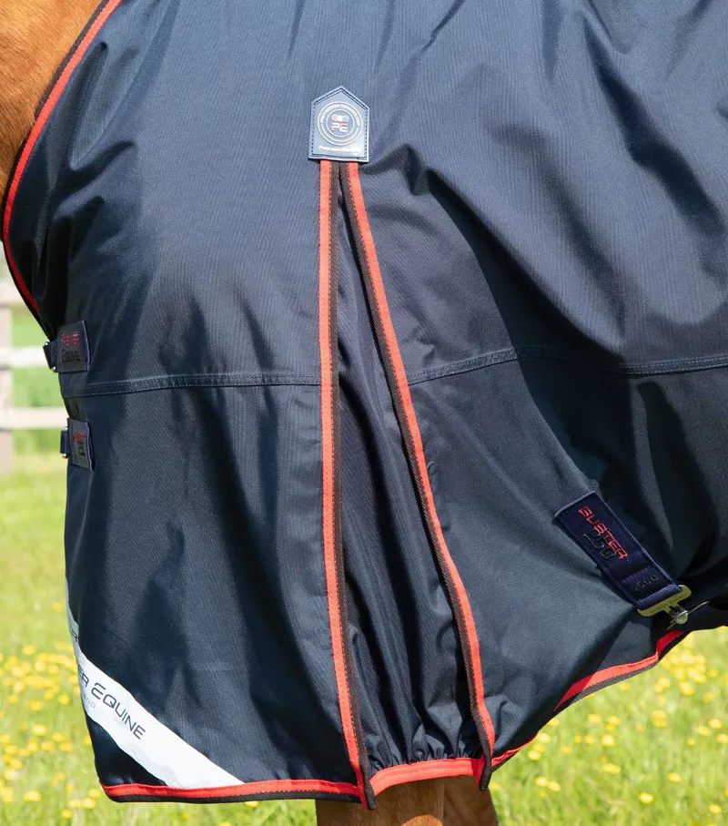 Premier Equine Buster 250g Turnout Rug With Classic Neck Cover Navy 5 Premier Equine Buster 250g Turnout Rug With Classic Neck Cover Navy - Image 5
