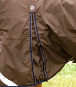 Premier Equine Buster 400g Turnout Rug With Snug-Fit Neck Cover Brown -PREMIER EQUINE Buster 400 Turnout Rug Brown 4