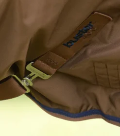 Premier Equine Buster 400g Turnout Rug With Snug-Fit Neck Cover Brown -PREMIER EQUINE Buster 400 Turnout Rug Brown 5