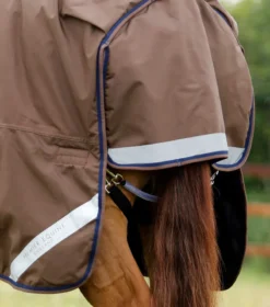 Premier Equine Buster 400g Turnout Rug With Snug-Fit Neck Cover Brown -PREMIER EQUINE Buster 400 Turnout Rug Brown 6