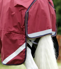 Premier Equine Buster 400g Turnout Rug With Snug-Fit Neck Cover Burgundy -PREMIER EQUINE Buster 400 Turnout Rug Burgundy 6