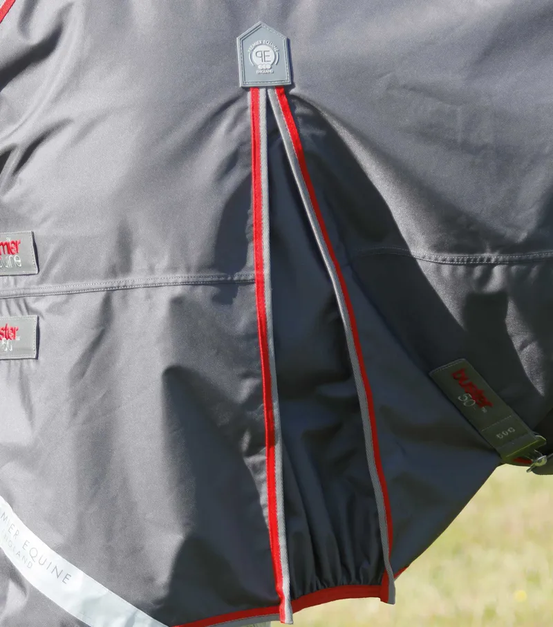 Premier Equine Buster 50g Turnout Rug With Snug-Fit Neck Cover Grey 4 Premier Equine Buster 50g Turnout Rug With Snug-Fit Neck Cover Grey - Image 4