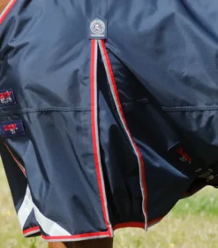 Premier Equine Buster 50g Turnout Rug With Snug-Fit Neck Cover Navy -PREMIER EQUINE Buster 50 Turnout Rug Navy 4
