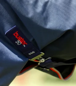 Premier Equine Buster 50g Turnout Rug With Snug-Fit Neck Cover Navy -PREMIER EQUINE Buster 50 Turnout Rug Navy 5