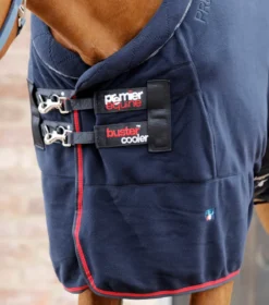Premier Equine Buster Fleece Cooler Rug - Prestige Edition Navy -PREMIER EQUINE Buster Fleece Cooler Rug Prestige Navy 3